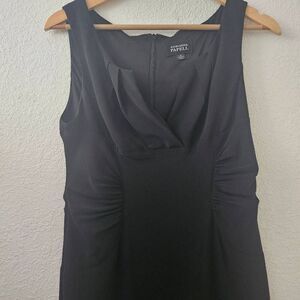 NWOT Adrianna Papell LBD: V-neck Gathered/Ruched waist, sexy, flattering fit,  S